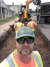 City of Oneida DPW workers on Freighthouse Alley in Oneida